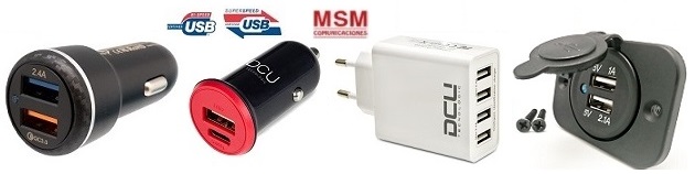 CARGADORES USB